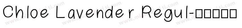 Chloe Lavender Regul字体转换